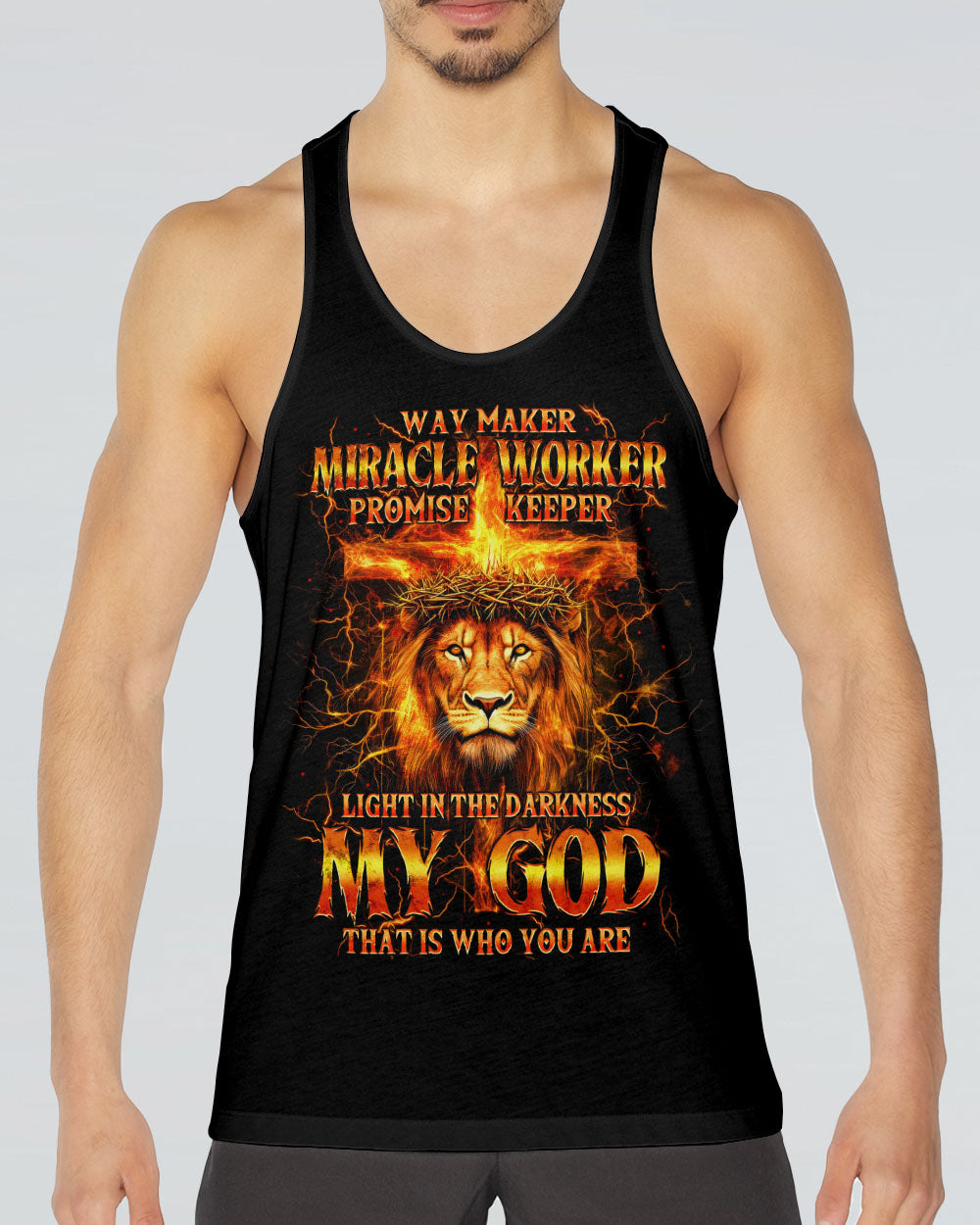 Way Maker Miracle Worker Lion Men's All Over Print Shirt - Tytm3006252