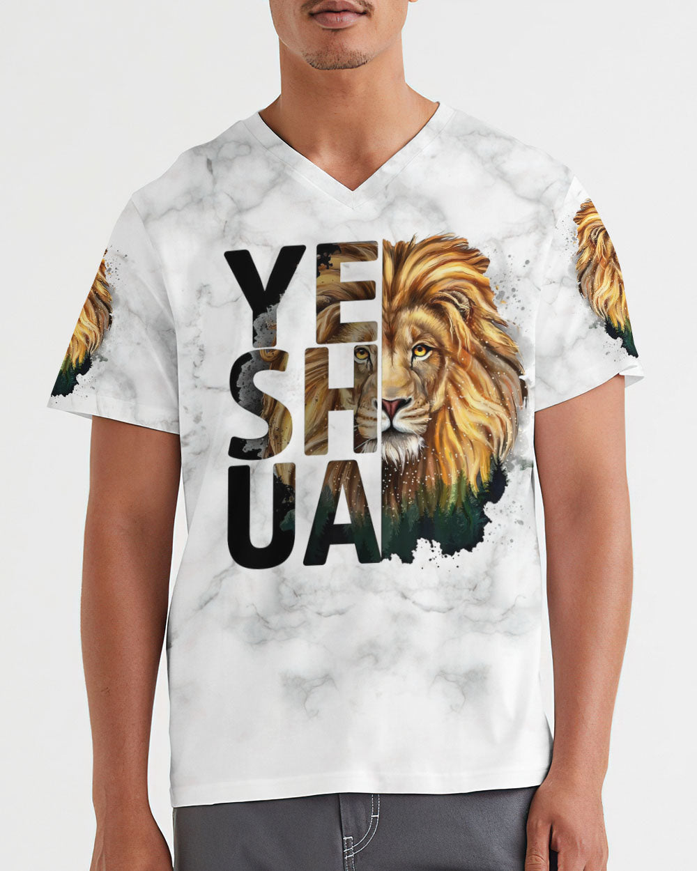 Lion Yeshua Men's All Over Print Shirt - Yhln2006242