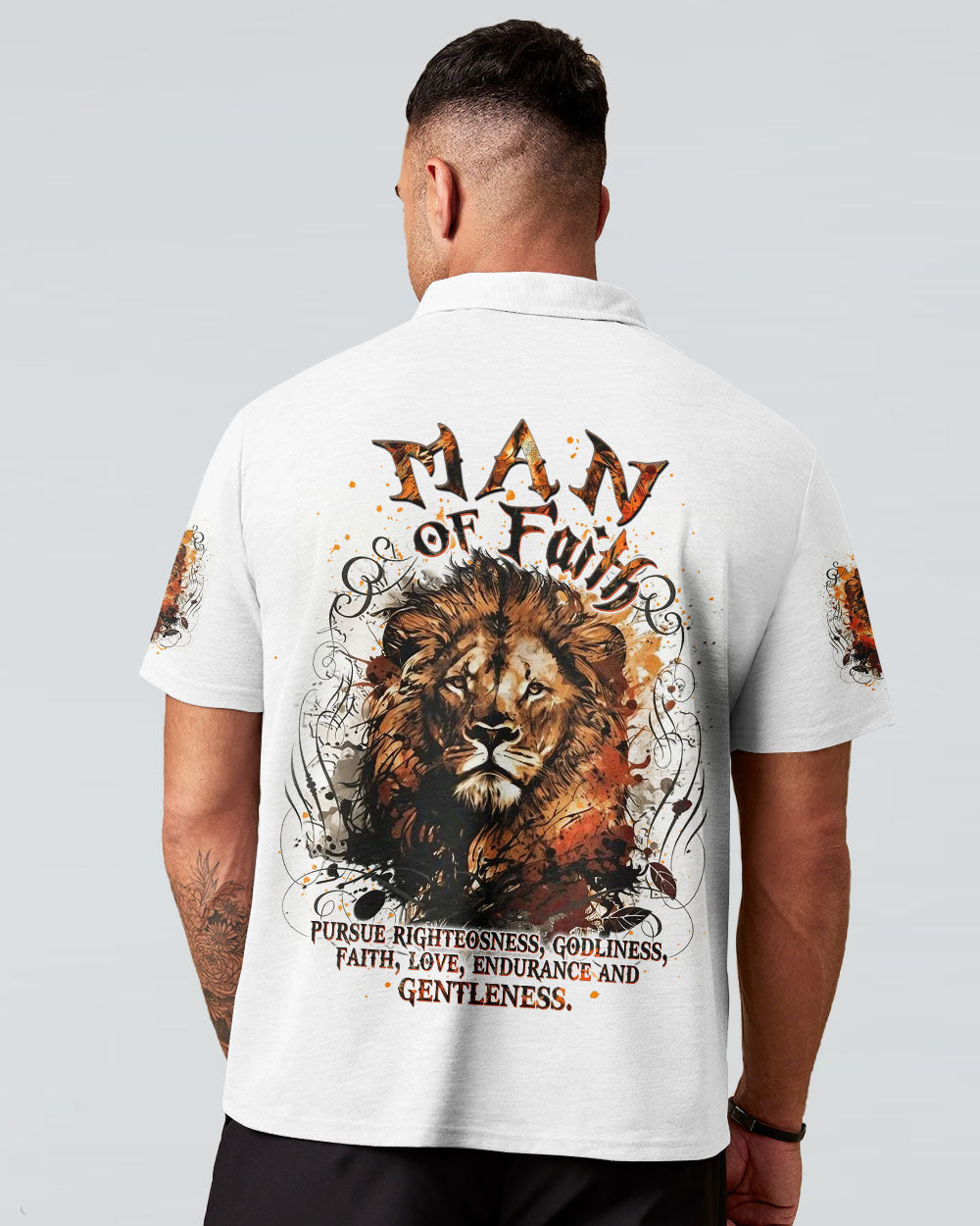 Man of Faith Lion Men's All Over Print Shirt - Yhdu0901251