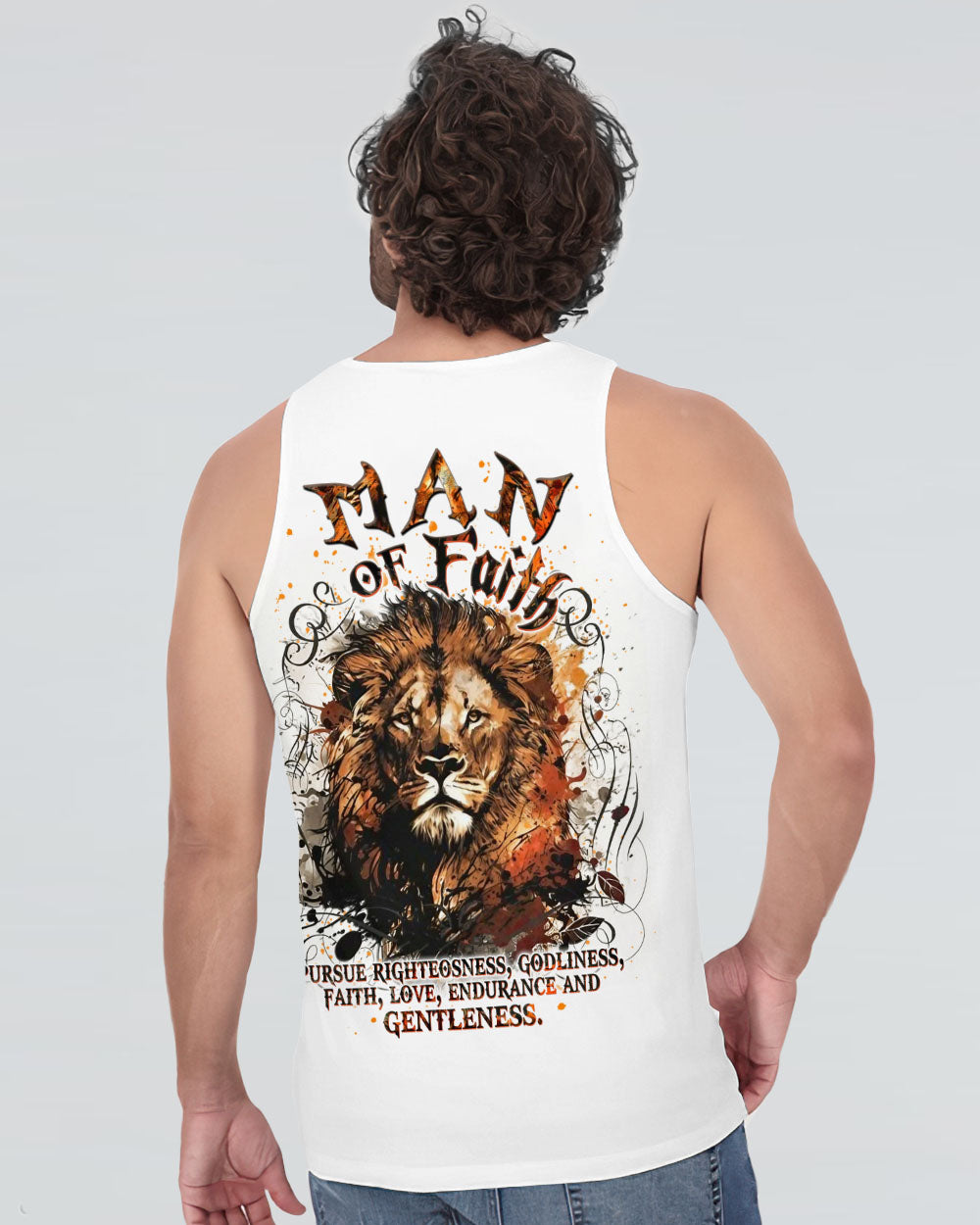 Man of Faith Lion Men's All Over Print Shirt - Yhdu0901251