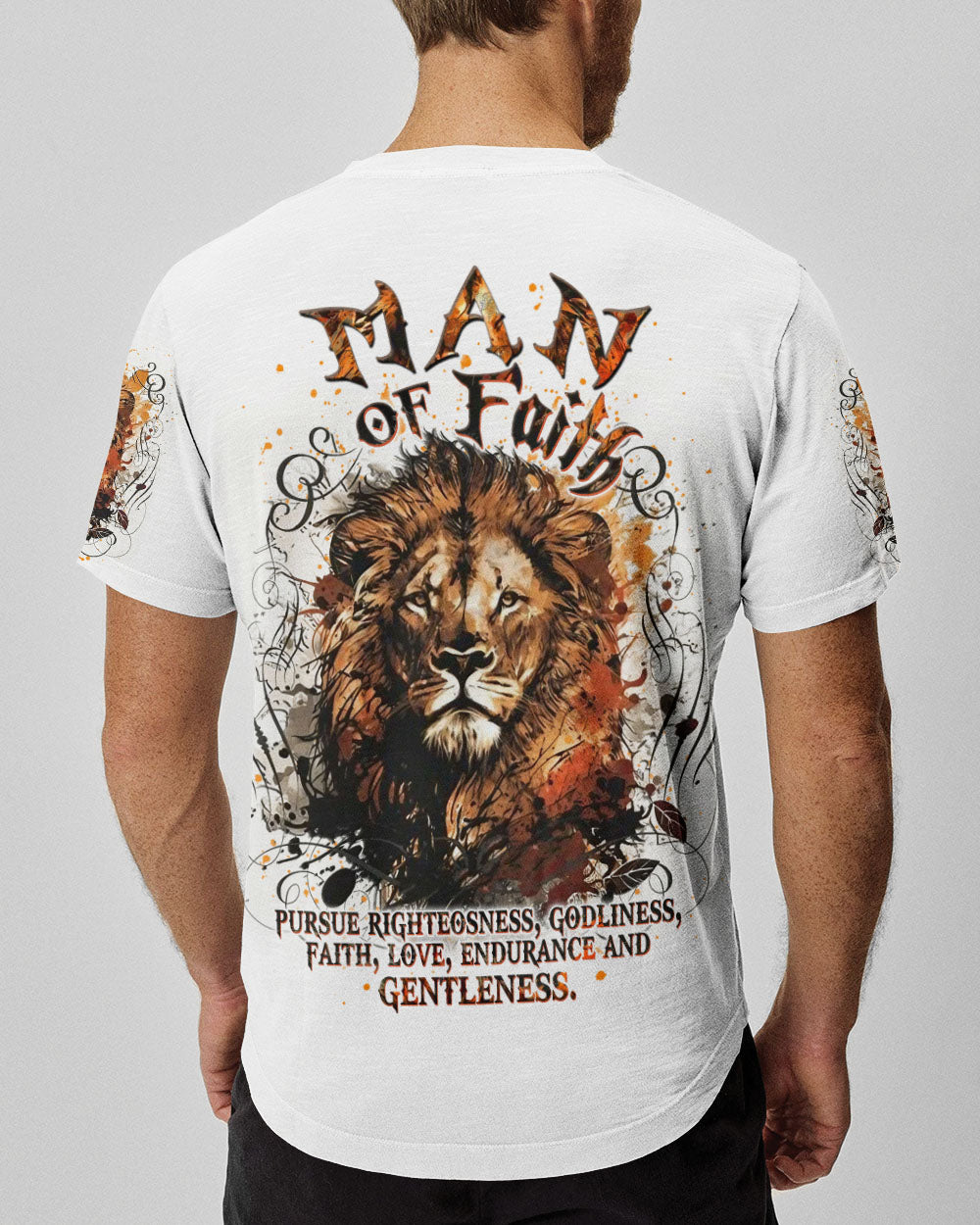 Man of Faith Lion Men's All Over Print Shirt - Yhdu0901251