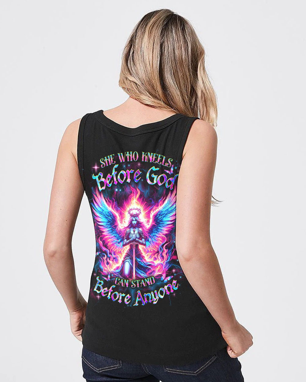 She Who Kneels Before God Women's All Over Print Shirt - Yhdu1005244