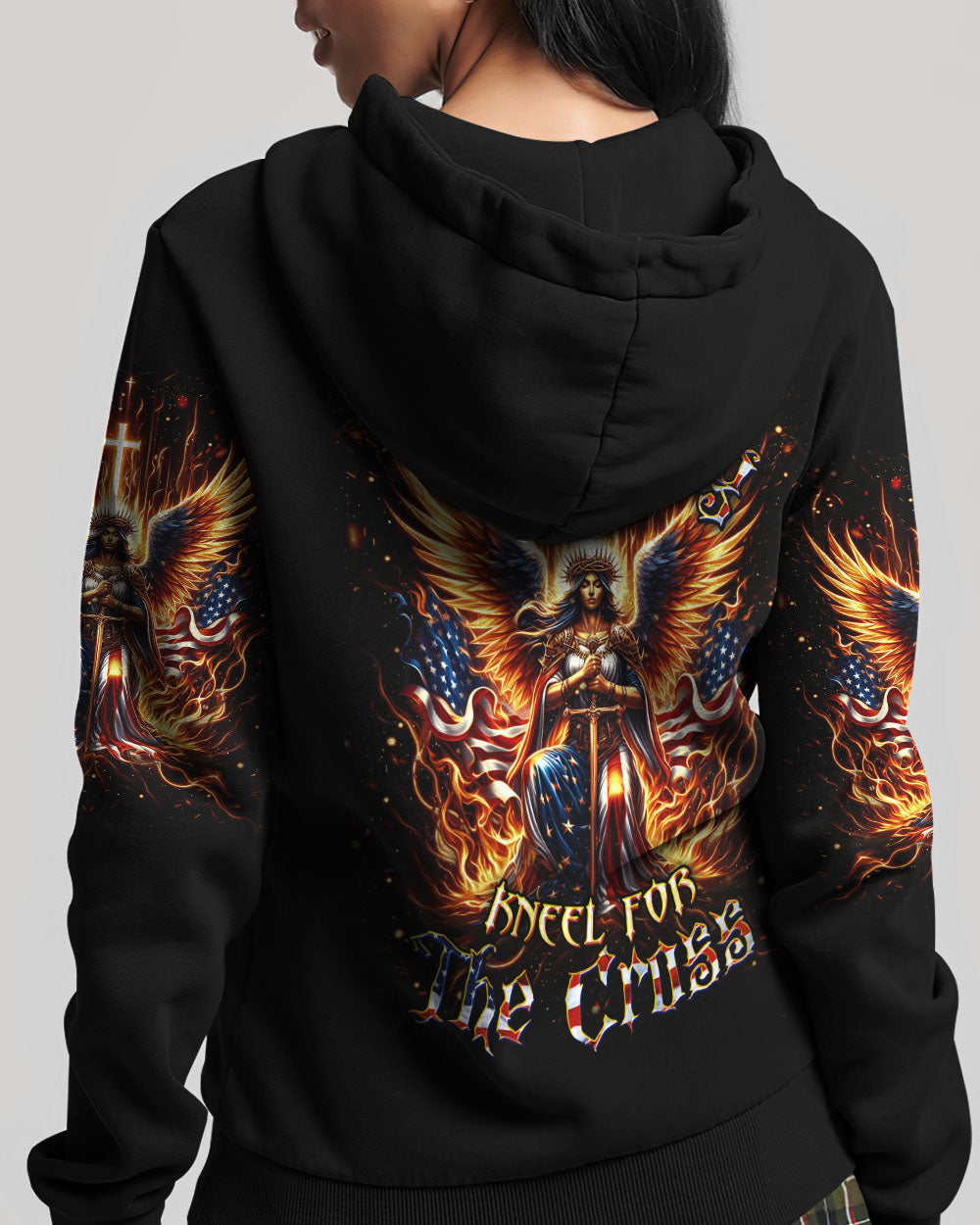 Stand For The Flag Kneel For The Cross Women's All Over Print Shirt - Yhdu2105242