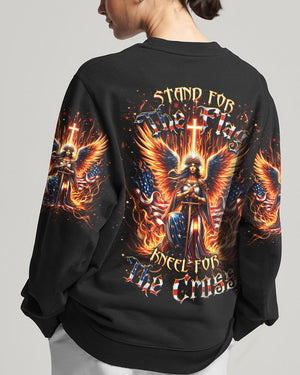 Stand For The Flag Kneel For The Cross Women's All Over Print Shirt - Yhdu2105242