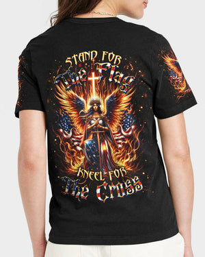 Stand For The Flag Kneel For The Cross Women's All Over Print Shirt - Yhdu2105242