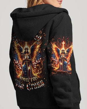 Stand For The Flag Kneel For The Cross Women's All Over Print Shirt - Yhdu2105242
