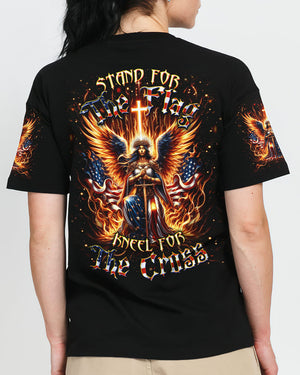 Stand For The Flag Kneel For The Cross Women's All Over Print Shirt - Yhdu2105242