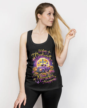 When God Steps In Miracles Happen Women's All Over Print Shirt - Yhdu3101241