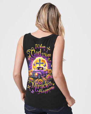 When God Steps In Miracles Happen Women's All Over Print Shirt - Yhdu3101241