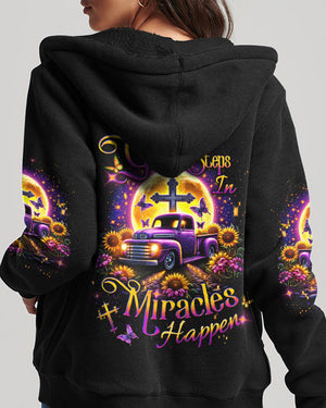 When God Steps In Miracles Happen Women's All Over Print Shirt - Yhdu3101241