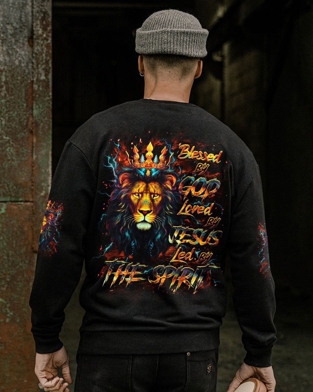 Blessed By God Loved By Jesus Lion Men's All Over Print Shirt - Yhhg2608253
