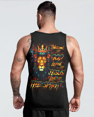 Blessed By God Loved By Jesus Lion Men's All Over Print Shirt - Yhhg2608253