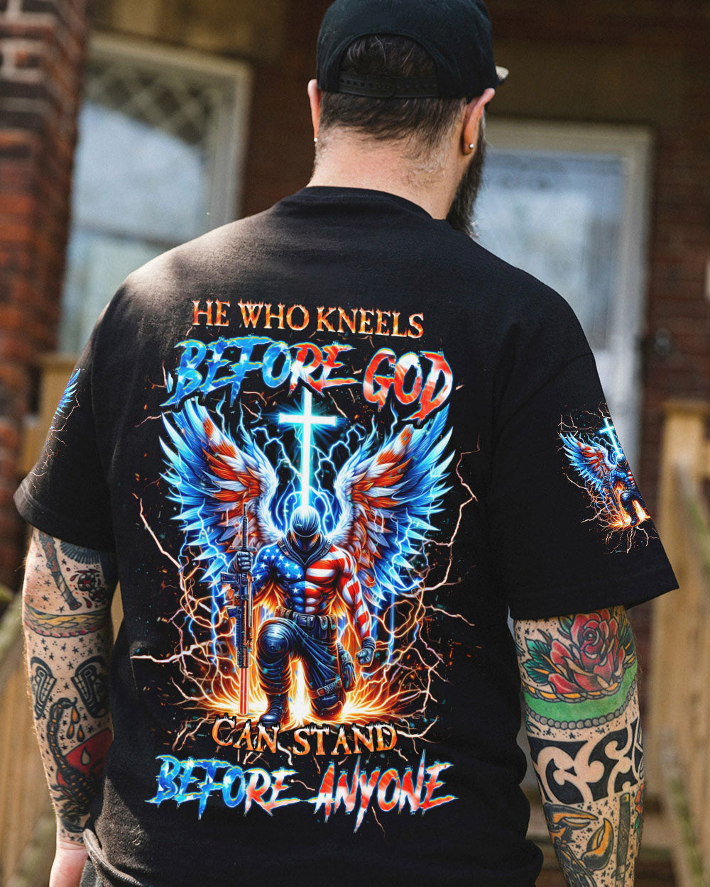 He Who Kneels Before God Warrior Men's All Over Print Shirt - Yhhn0205241