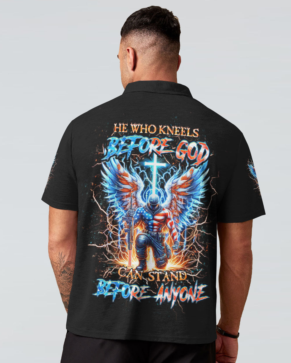 He Who Kneels Before God Warrior Men's All Over Print Shirt - Yhhn0205241