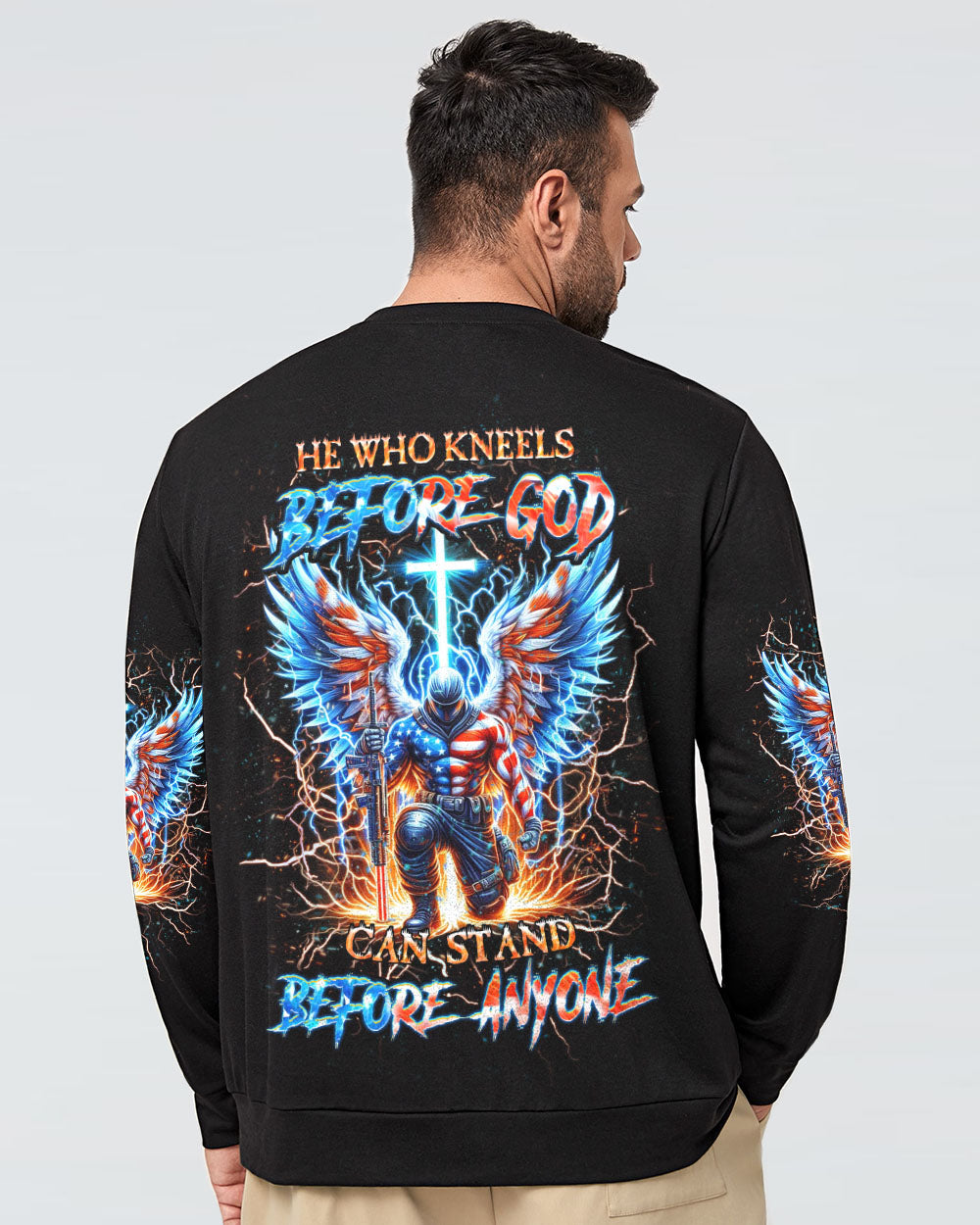 He Who Kneels Before God Warrior Men's All Over Print Shirt - Yhhn0205241