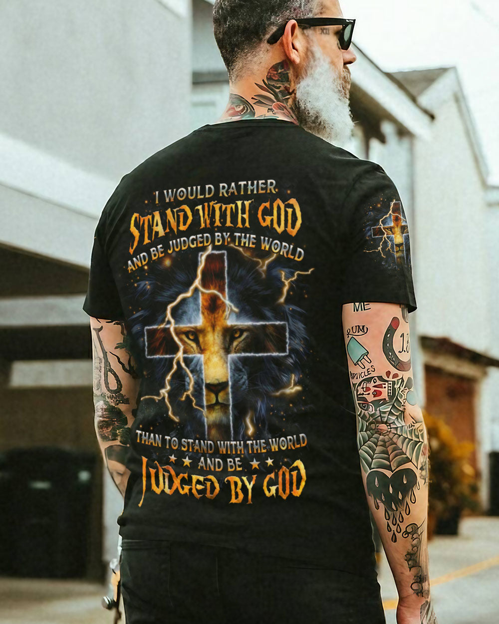I Would Rather Stand With God Lion Men's All Over Print Shirt - Yhhn0404241