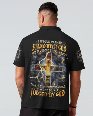I Would Rather Stand With God Lion Men's All Over Print Shirt - Yhhn0404241