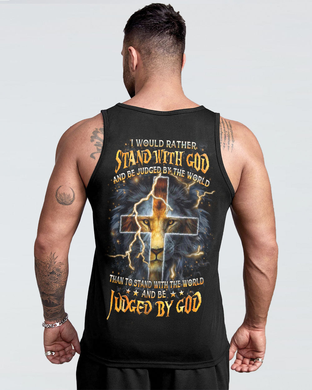 I Would Rather Stand With God Lion Men's All Over Print Shirt - Yhhn0404241
