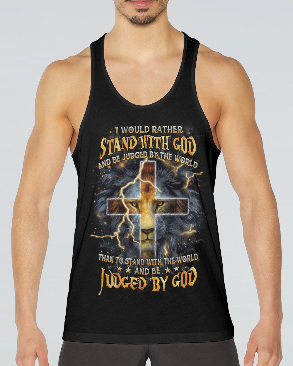 I Would Rather Stand With God Lion Men's All Over Print Shirt - Yhhn0404241