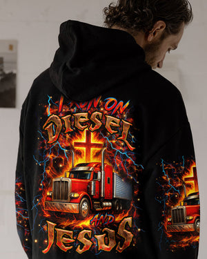 I Run On Diesel And Jesus Trucker Men's All Over Print Shirt - Yhhn0408254