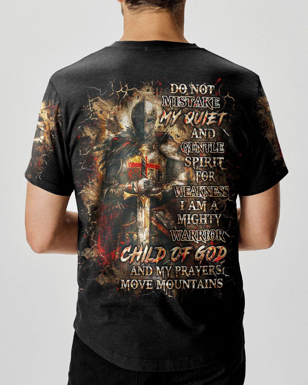 I Am Mighty Warrior Child of God Men's All Over Print Shirt - Yhhn0412242