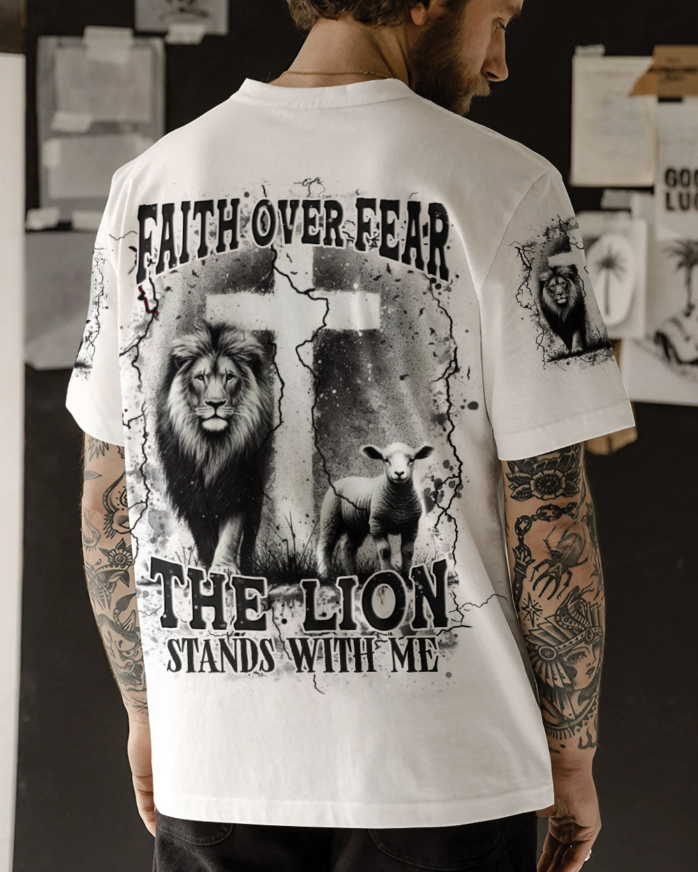 Faith Over Fear Men's All Over Print Shirt - Yhhn0512252