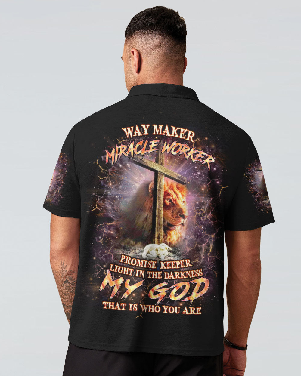 Way Maker Miracle Worker Cross Lion Men's All Over Print Shirt - Yhhn0605242