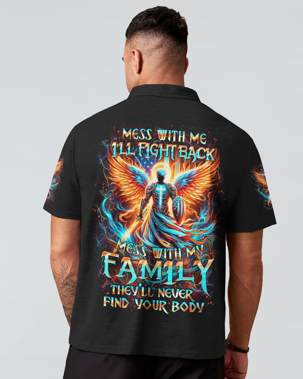Mess With Me I'll Fight Back Men's All Over Print Shirt - Yhhn0606243