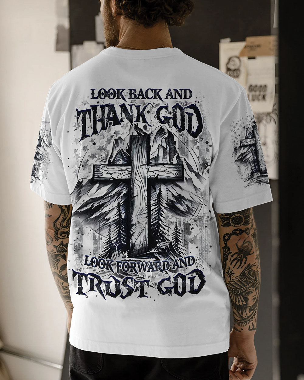 Look Back And Thank God Men's All Over Print Shirt - Yhhn0611244