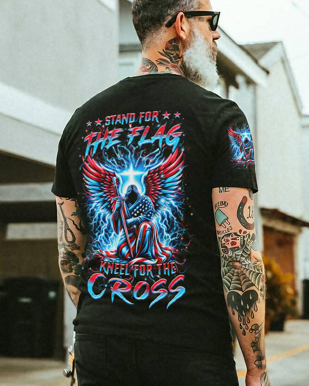 Stand For The Flag Kneel For The Cross Men's All Over Print Shirt - Yhhn0805242