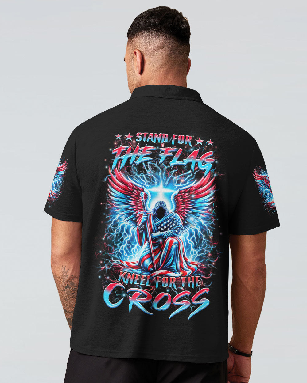 Stand For The Flag Kneel For The Cross Men's All Over Print Shirt - Yhhn0805242