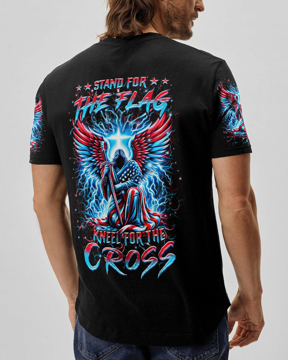 Stand For The Flag Kneel For The Cross Men's All Over Print Shirt - Yhhn0805242