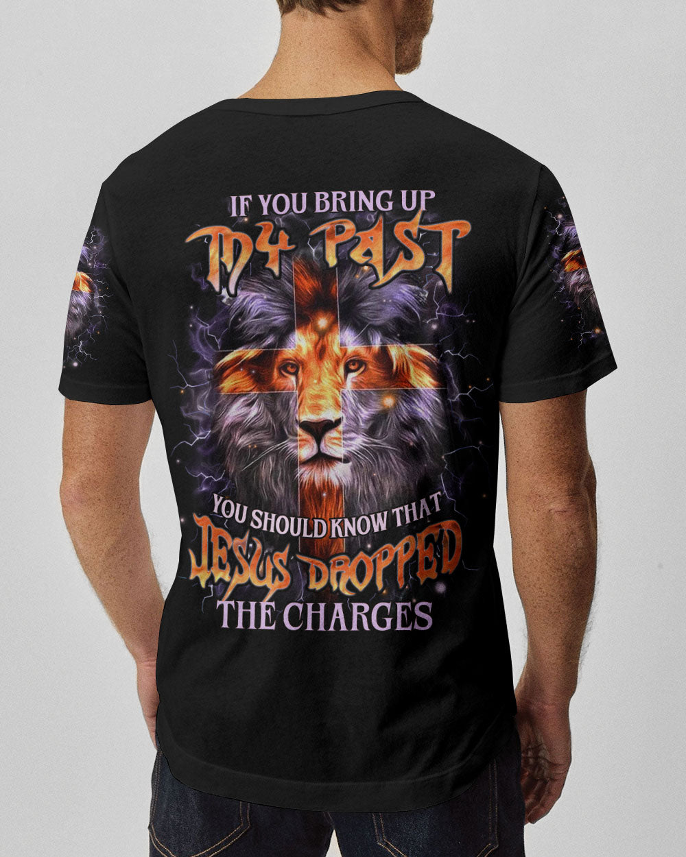 Jesus Dropped The Charges Lion Men's All Over Print Shirt - Yhhn0808241