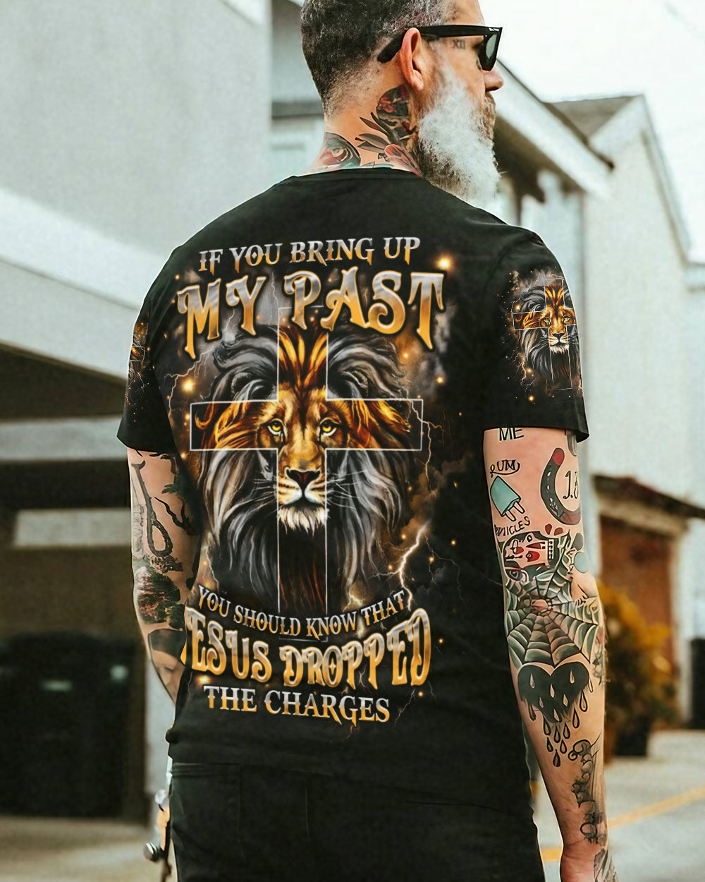 Jesus Dropped The Charges Lion Men's All Over Print Shirt - Yhhn0901251