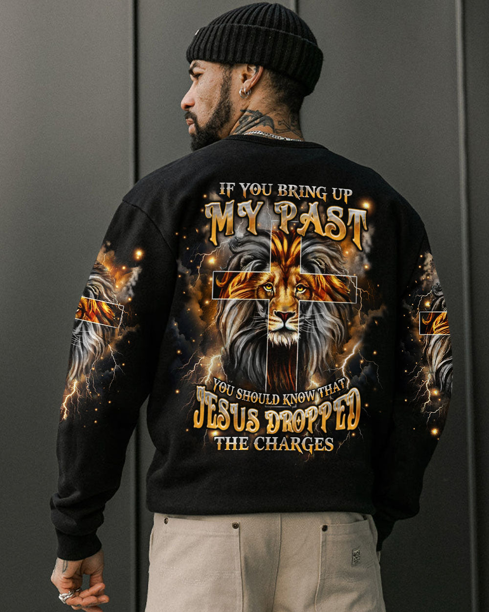 Jesus Dropped The Charges Lion Men's All Over Print Shirt - Yhhn0901251