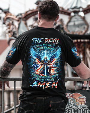 The Devil Caught Me With My Head Down Men's All Over Print Shirt - Yhhn0905244