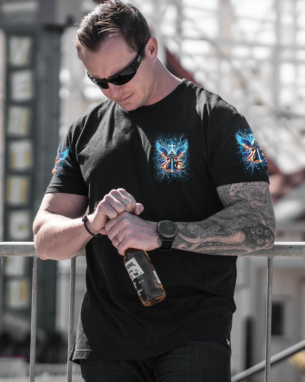 The Devil Caught Me With My Head Down Men's All Over Print Shirt - Yhhn0905244