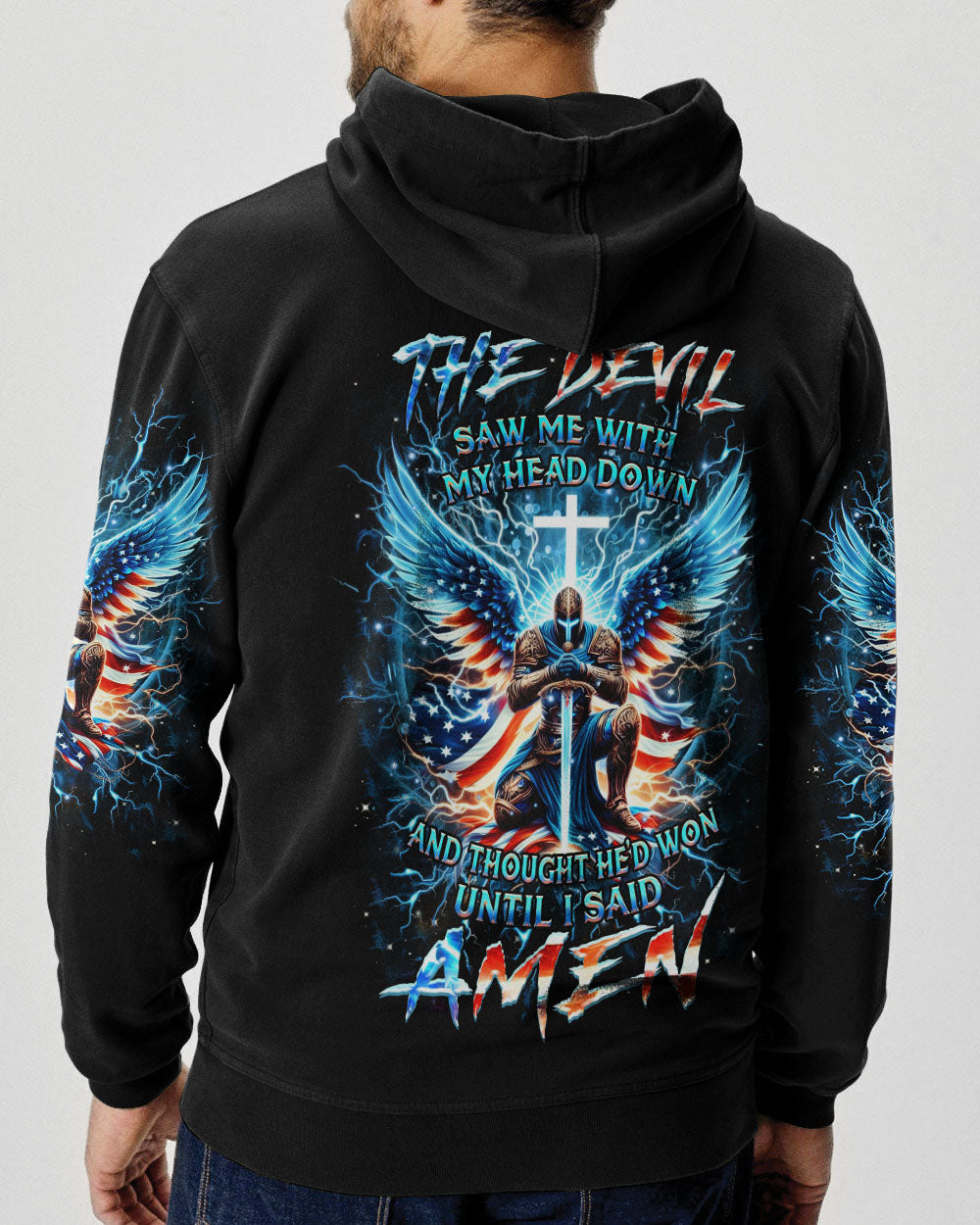 The Devil Caught Me With My Head Down Men's All Over Print Shirt - Yhhn0905244