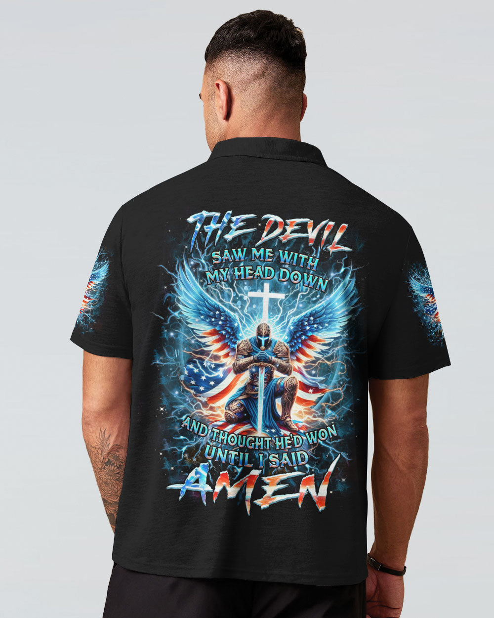 The Devil Caught Me With My Head Down Men's All Over Print Shirt - Yhhn0905244