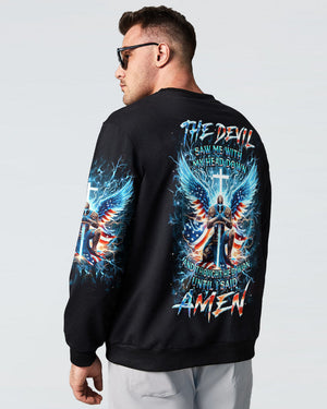 The Devil Caught Me With My Head Down Men's All Over Print Shirt - Yhhn0905244