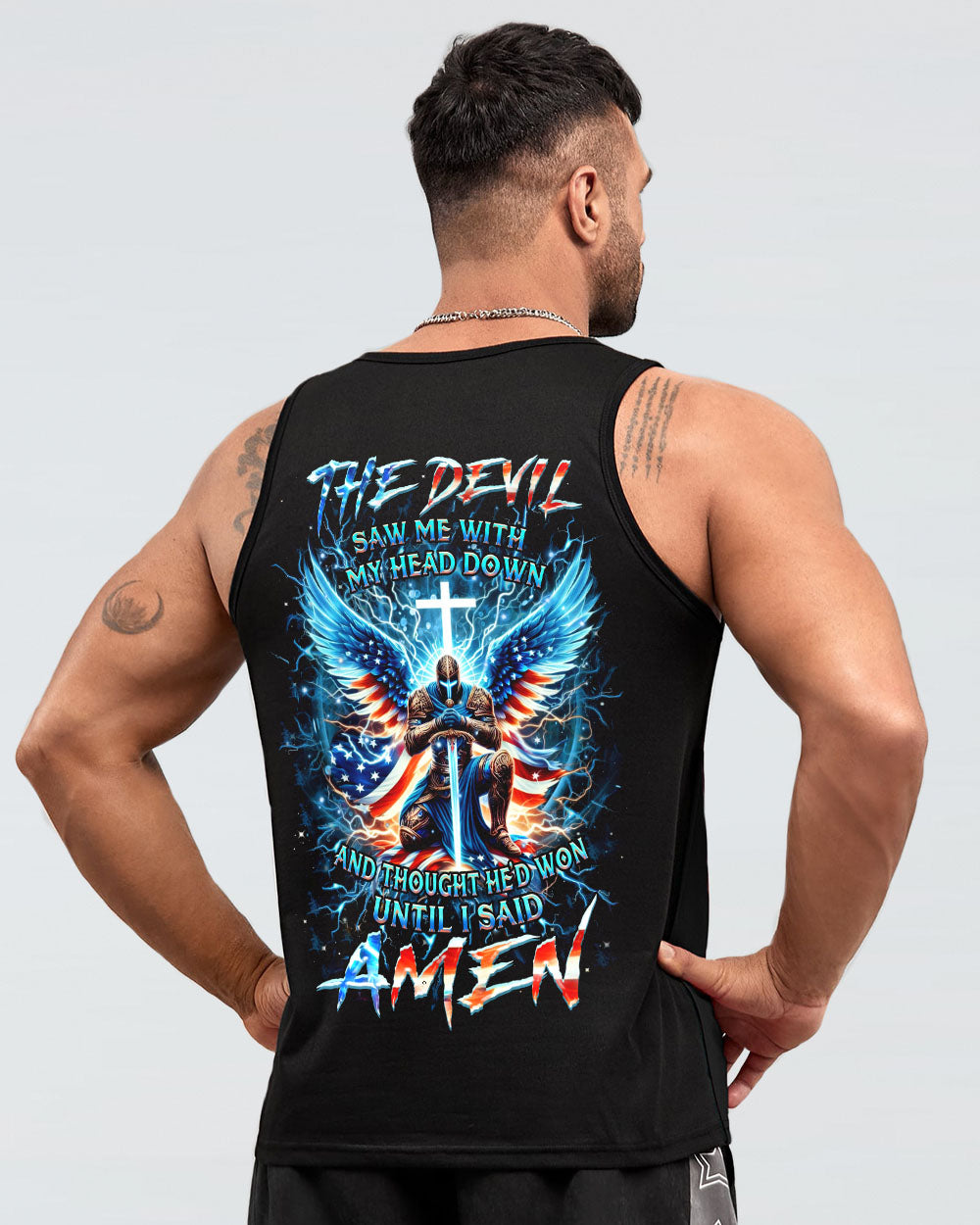 The Devil Caught Me With My Head Down Men's All Over Print Shirt - Yhhn0905244