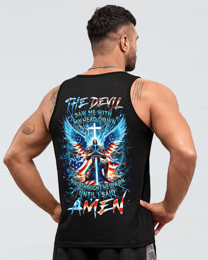 The Devil Caught Me With My Head Down Men's All Over Print Shirt - Yhhn0905244