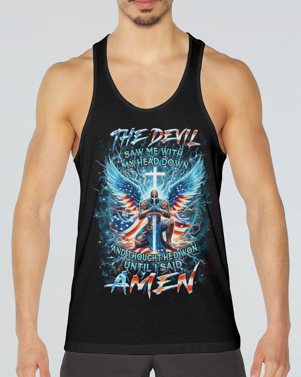The Devil Caught Me With My Head Down Men's All Over Print Shirt - Yhhn0905244