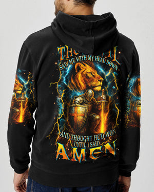 The Devil Saw Me With My Head Down Men's All Over Print Shirt - Yhhn1007251