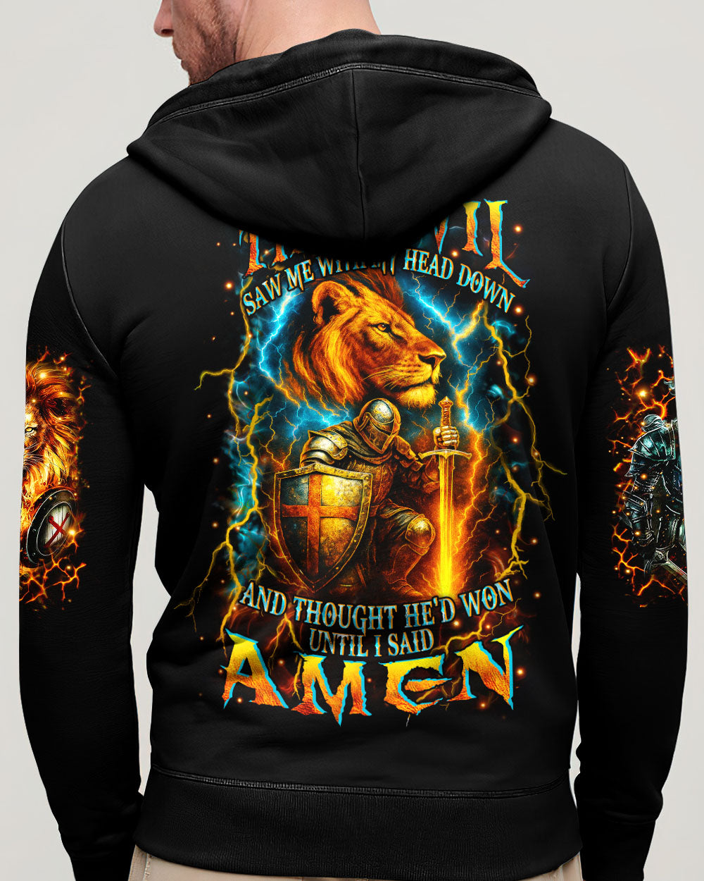The Devil Saw Me With My Head Down Men's All Over Print Shirt - Yhhn1007251