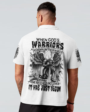 When God's Warriors Go Down On Their Knees Men's All Over Print Shirt - Yhhn1104253