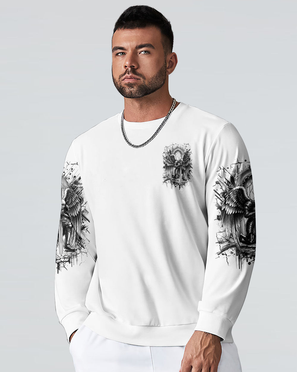 When God's Warriors Go Down On Their Knees Men's All Over Print Shirt - Yhhn1104253