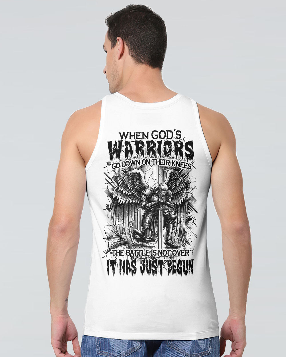 When God's Warriors Go Down On Their Knees Men's All Over Print Shirt - Yhhn1104253