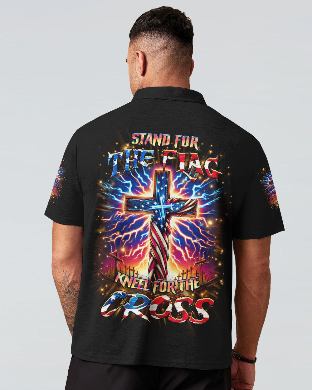 Stand For The Flag Kneel For The Cross Men's All Over Print Shirt - Yhhn1204241