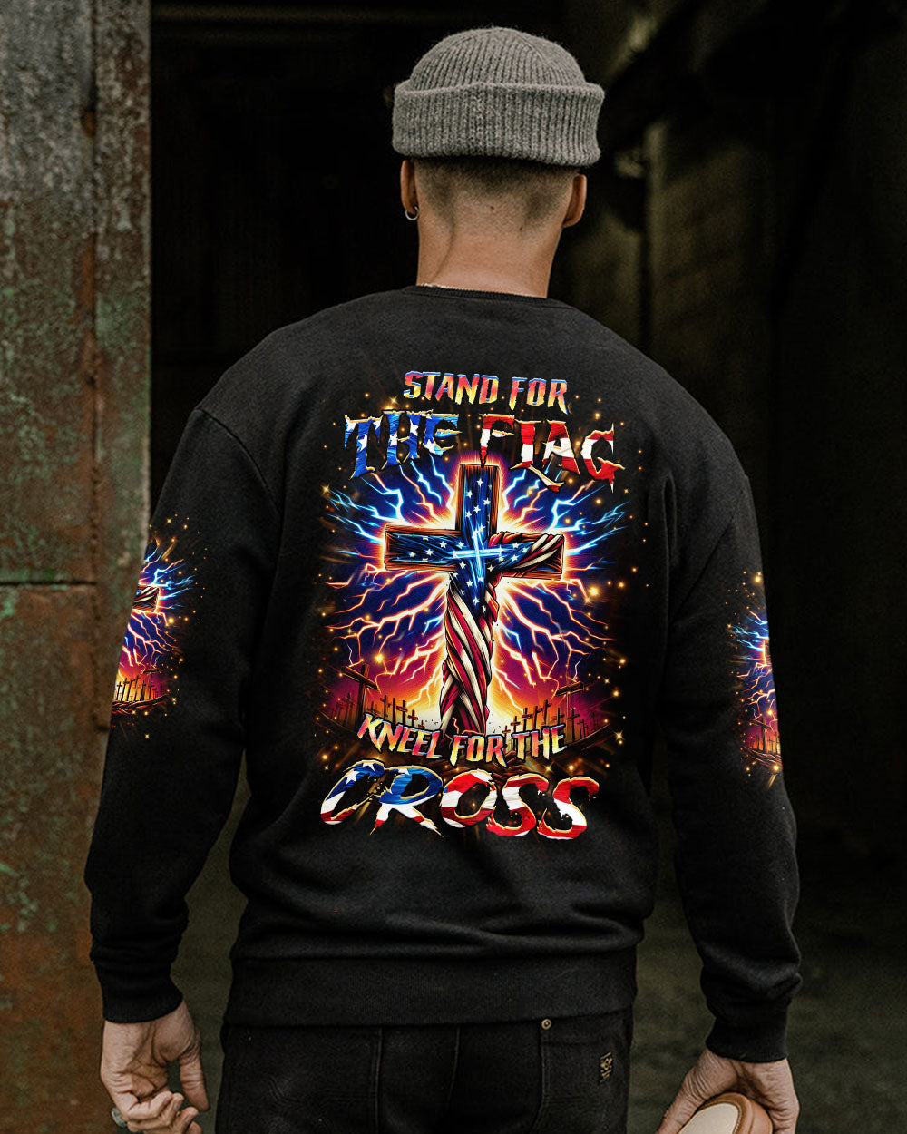 Stand For The Flag Kneel For The Cross Men's All Over Print Shirt - Yhhn1204241